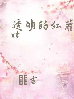 透明的红萝卜txt