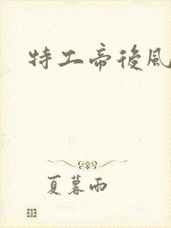 特工帝后风九少