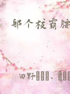 那个校霸腰好软