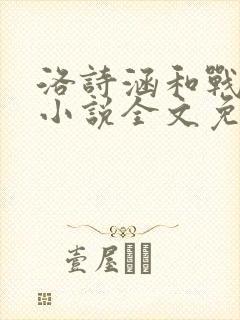 洛诗涵和战寒爵小说全文免费阅读正版笔趣阁