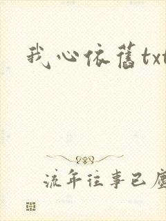 我心依旧txt