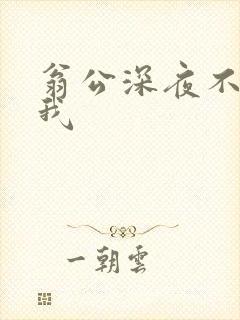 翁公深夜不停要我