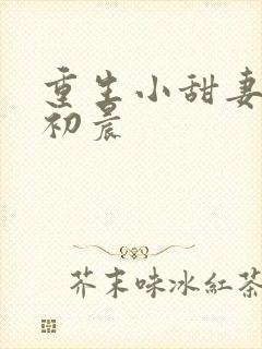 重生小甜妻 慕初晨
