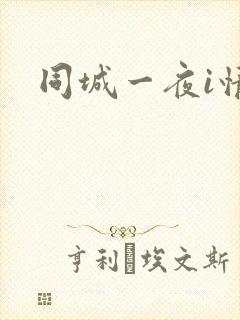 同城一夜i情