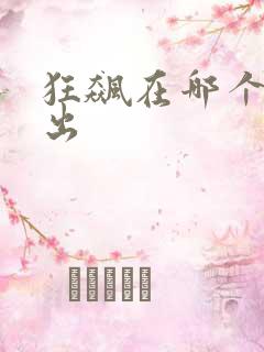 狂飙在哪个台播出