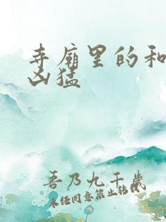 寺庙里的和尚很凶猛