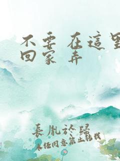 不要 在这里 回家 弄