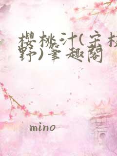 樱桃汁(宋枝江野)笔趣阁