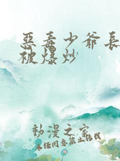 恶毒少爷长大后被爆炒