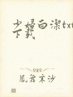 少妇白洁txt下载