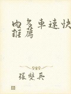 肉多车速快的书推荐