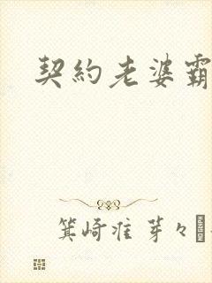 契约老婆霸总裁