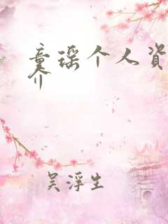 童瑶个人资料简介