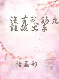 没有我的允许不能拔出来