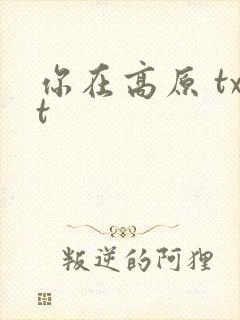 你在高原 txt