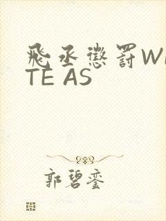 飞丞惩罚WRITE AS