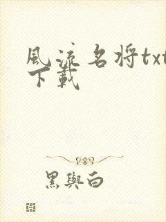 风流名将txt下载