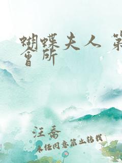 蝴蝶夫人 第一会所