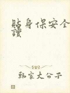贴身保安全文阅读