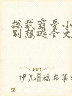 总裁霸爱小娇妻别想逃全文阅读免费