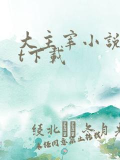 大主宰小说txt下载