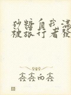 砂糖自我满足时被旅行者发现小说