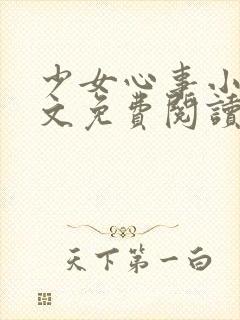 少女心事小说全文免费阅读