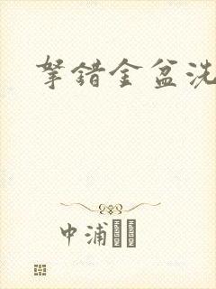 拿错金盆洗错手