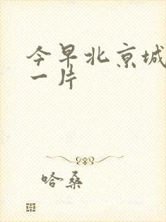 今早北京城哭声一片