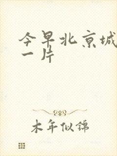 今早北京城哭声一片