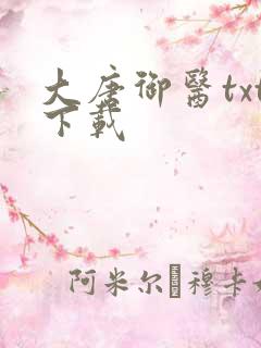 大唐御医txt下载