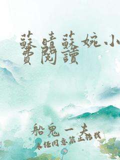 苏晴苏婉小说免费阅读