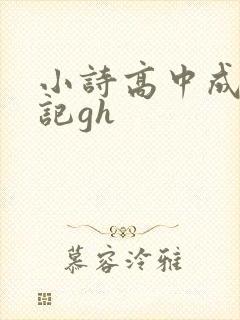 小诗高中成长日记gh