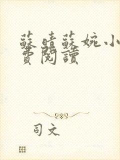 苏晴苏婉小说免费阅读