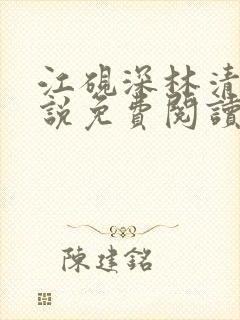 江砚深林清浅小说免费阅读