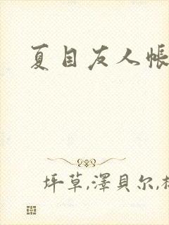 夏目友人帐小说