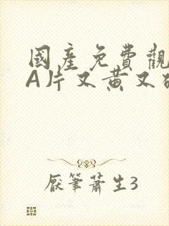 国产免费观看黄A片又黄又硬小说