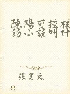 陈阳可控核聚变的小说叫什么名字