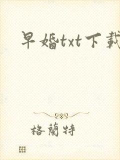 早婚txt下载