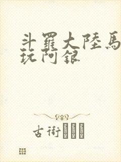 斗罗大陆马红俊玩阿银