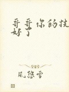 哥哥你的技术太好了