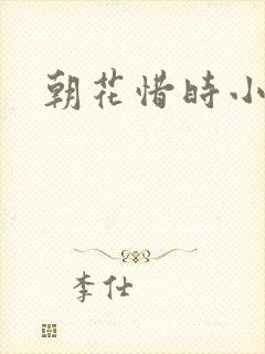 朝花惜时小说