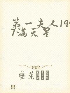 第一夫人1997满天星