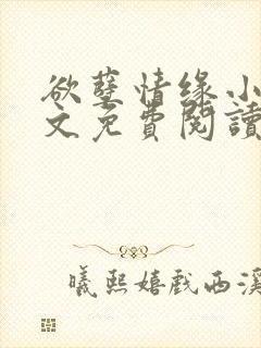 欲孽情缘小说全文免费阅读