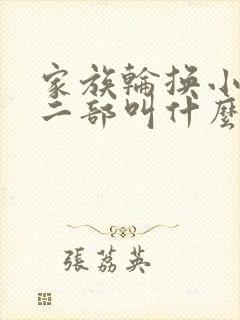 家族轮换小说第二部叫什么名字
