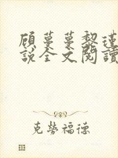 顾蔓蔓黎瑾泽小说全文阅读