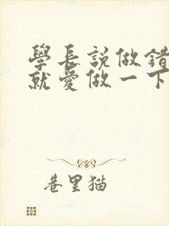 学长说做错一题就爱做一下