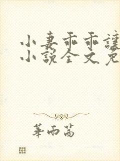 小妻乖乖让我宠小说全文免费阅读