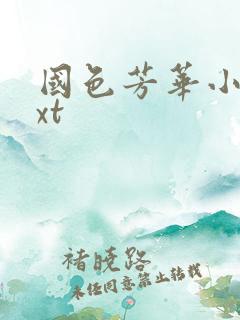 国色芳华小说txt