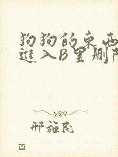 狗狗的东西直接进入B里删除